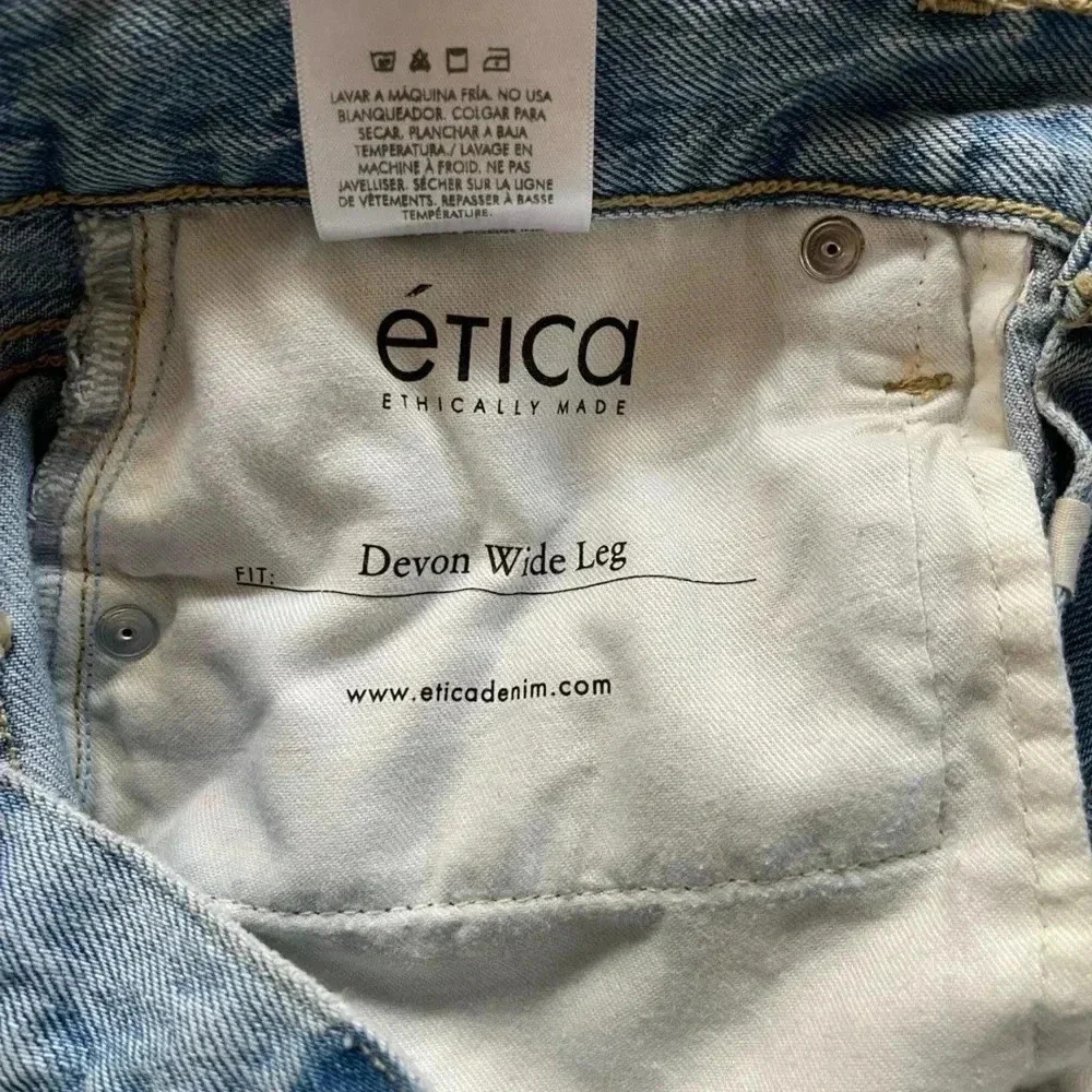 ETICA Devon wide leg jeans distressed - Picture 8 of 9